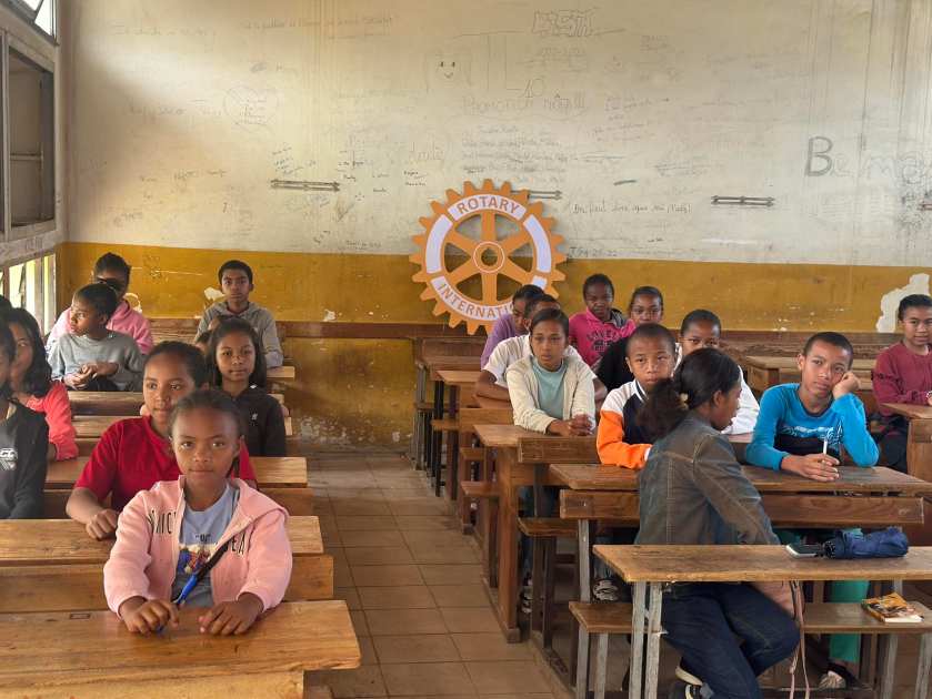 Dictée du Rotary à Madagascar